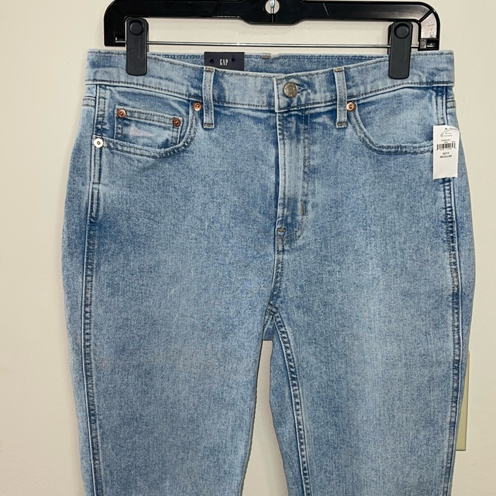 Gap Vintage Slim Mid Rise Slim Stretch Denim Distressed Jeans Pant Size 30. NWT - Picture 17 of 17